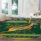South Africa Christmas Rugby Round Carpet Springboks Geseende Kersfees
