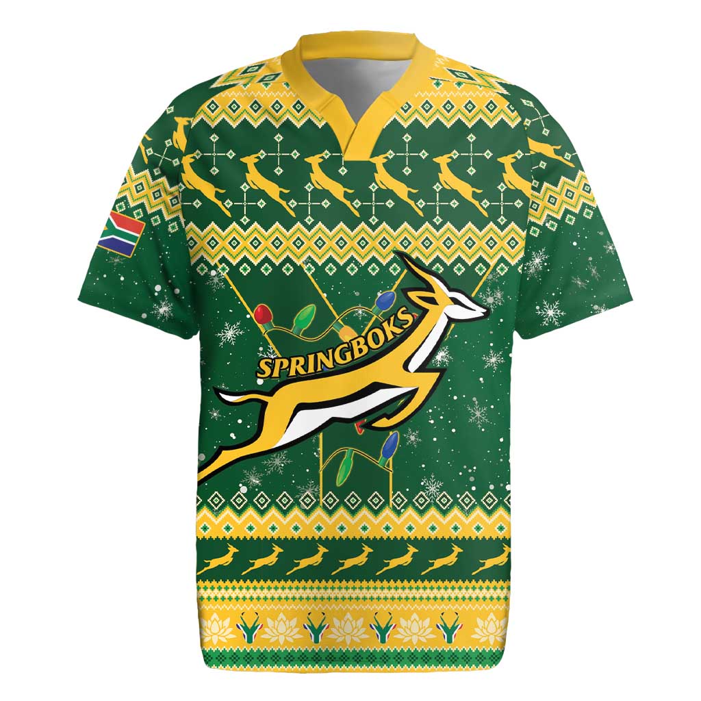 South Africa Christmas Rugby Rugby Jersey Springboks Geseende Kersfees ...