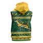 South Africa Christmas Rugby Sleeveless Hoodie Springboks Geseende Kersfees - African Pride