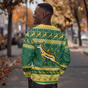 South Africa Christmas Rugby Sweatshirt Springboks Geseende Kersfees