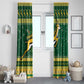 South Africa Christmas Rugby Window Curtain Springboks Geseende Kersfees