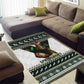 South Africa Christmas Rugby Area Rug Springboks Mascot Mix African Pattern