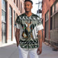 South Africa Christmas Rugby Baseball Jersey Springboks Mascot Mix African Pattern