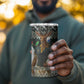 South Africa Christmas Rugby 4 in 1 Can Cooler Tumbler Springboks Mascot Mix African Pattern