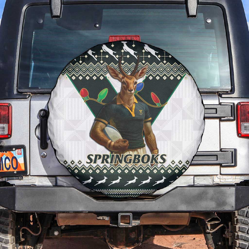 South Africa Christmas Rugby Spare Tire Cover Springboks Mascot Mix ...