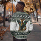 South Africa Christmas Rugby Sweatshirt Springboks Mascot Mix African Pattern
