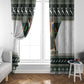 South Africa Christmas Rugby Window Curtain Springboks Mascot Mix African Pattern