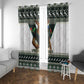 South Africa Christmas Rugby Window Curtain Springboks Mascot Mix African Pattern