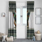 South Africa Christmas Rugby Window Curtain Springboks Mascot Mix African Pattern