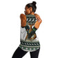 South Africa Christmas Rugby Women Racerback Tank Springboks Mascot Mix African Pattern