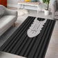 Liberia Kpelle Ethnic Heritage Pattern - Black Area Rug - African Pride