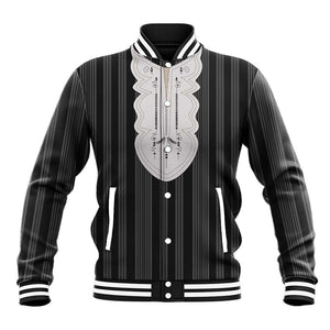 Liberia Kpelle Ethnic Heritage Pattern - Black Baseball Jacket - African Pride
