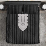 Liberia Kpelle Ethnic Heritage Pattern - Black Bedding Set - African Pride