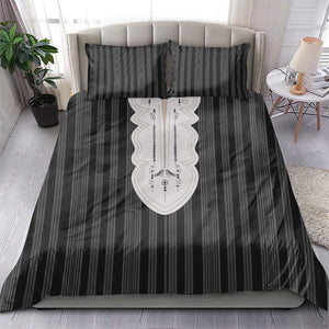 Liberia Kpelle Ethnic Heritage Pattern - Black Bedding Set - African Pride
