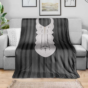 Liberia Kpelle Ethnic Heritage Pattern - Black Blanket - African Pride