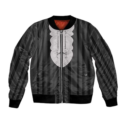 Liberia Kpelle Ethnic Heritage Pattern - Black Bomber Jacket - African Pride