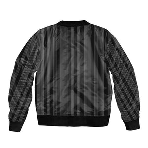 Liberia Kpelle Ethnic Heritage Pattern - Black Bomber Jacket - African Pride