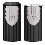 Liberia Kpelle Ethnic Heritage Pattern - Black 4 in 1 Can Cooler Tumbler - African Pride