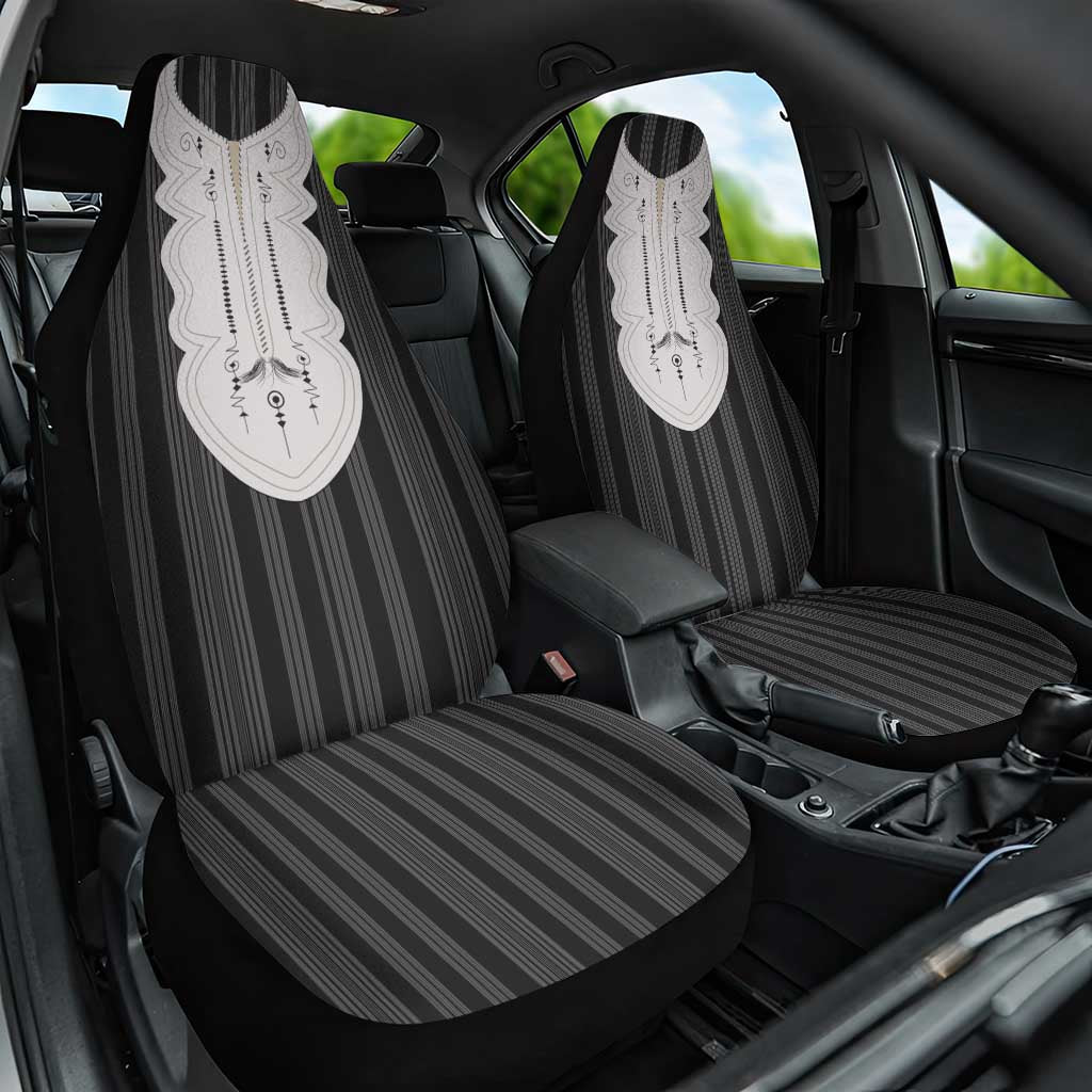 Liberia Kpelle Ethnic Heritage Pattern - Black Car Seat Cover - African Pride