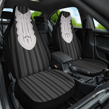 Liberia Kpelle Ethnic Heritage Pattern - Black Car Seat Cover - African Pride