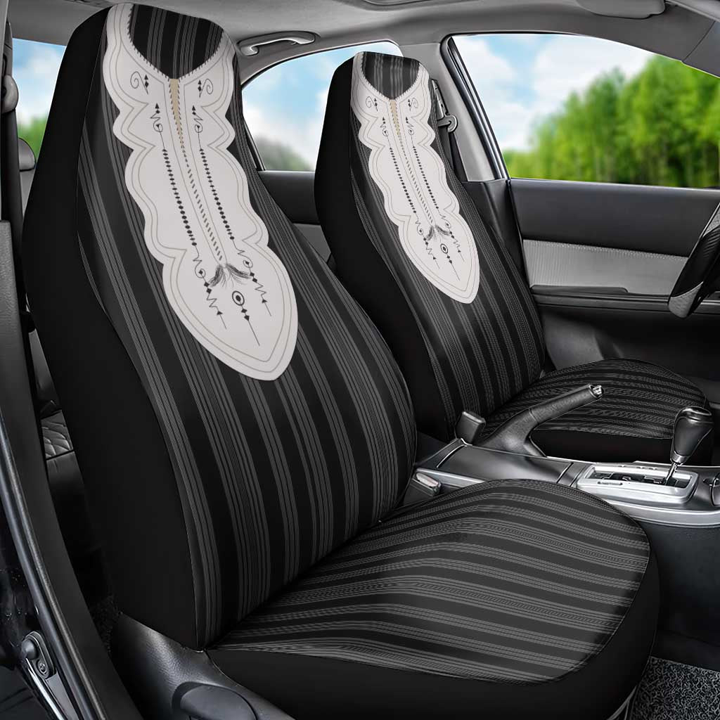 Liberia Kpelle Ethnic Heritage Pattern - Black Car Seat Cover - African Pride