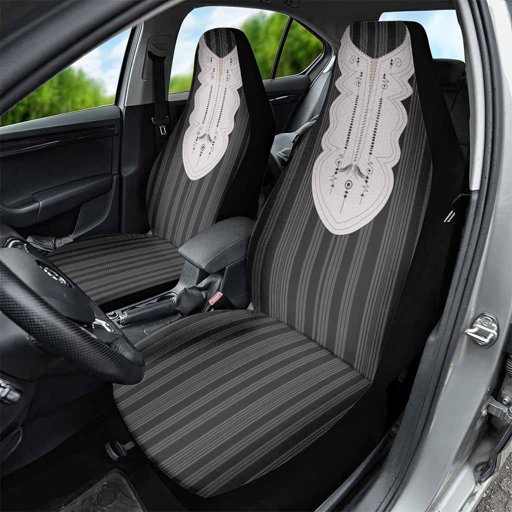 Liberia Kpelle Ethnic Heritage Pattern - Black Car Seat Cover - African Pride