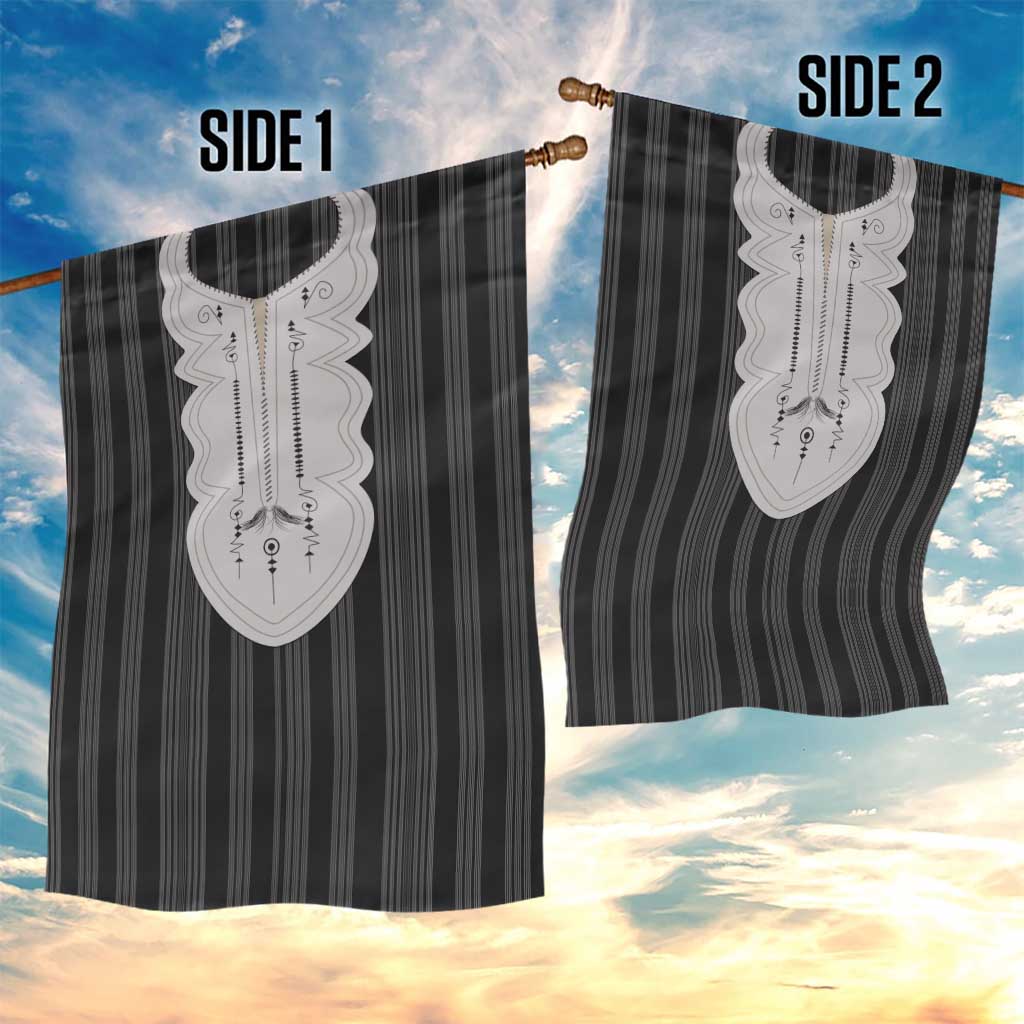 Liberia Kpelle Ethnic Heritage Pattern - Black Garden Flag - African Pride