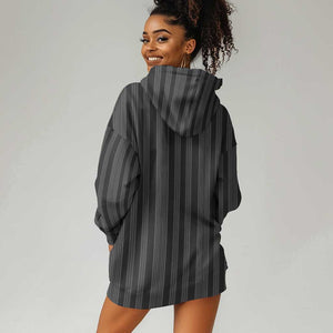 Liberia Kpelle Ethnic Heritage Pattern - Black Hoodie Dress - African Pride