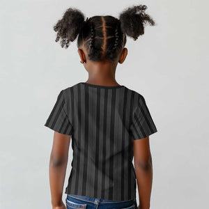 Liberia Kpelle Ethnic Heritage Pattern - Black Kid T shirt - African Pride