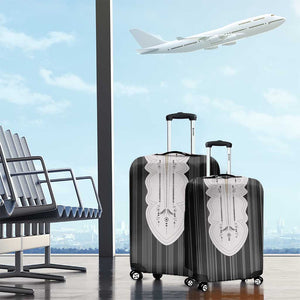 Liberia Kpelle Ethnic Heritage Pattern - Black Luggage Cover - African Pride