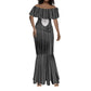Liberia Kpelle Ethnic Heritage Pattern - Black Mermaid Dress - African Pride