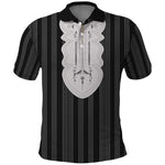 Liberia Kpelle Ethnic Heritage Pattern - Black Polo Shirt - African Pride