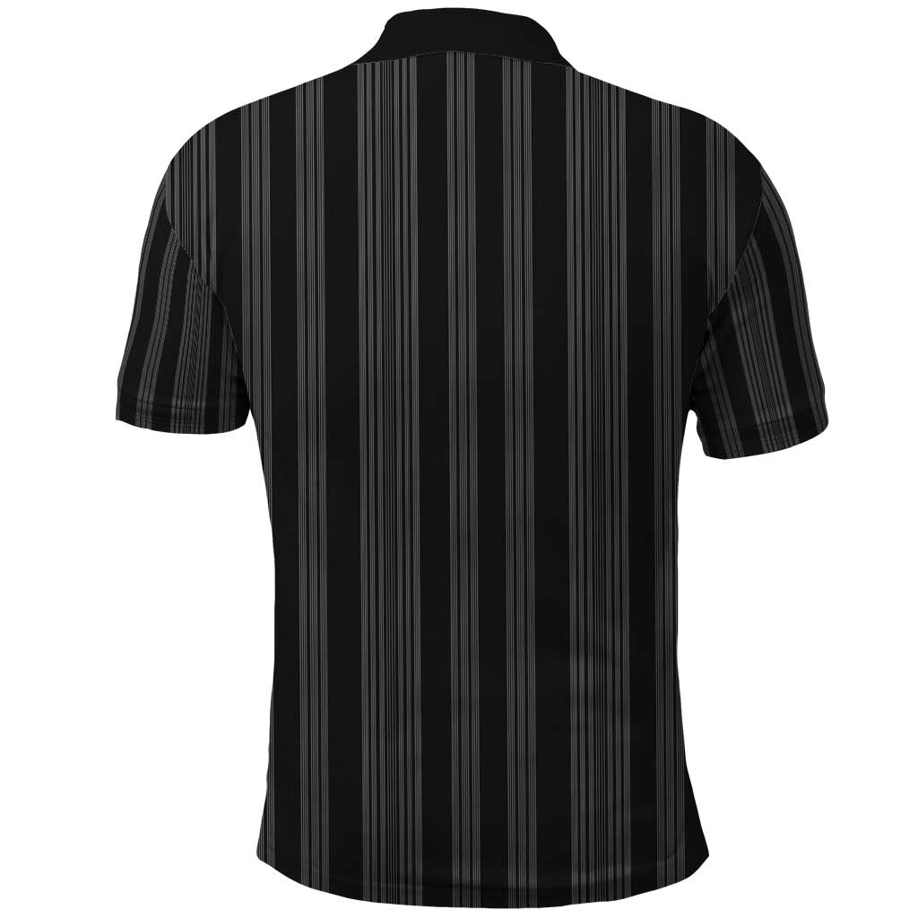 Liberia Kpelle Ethnic Heritage Pattern - Black Polo Shirt - African Pride