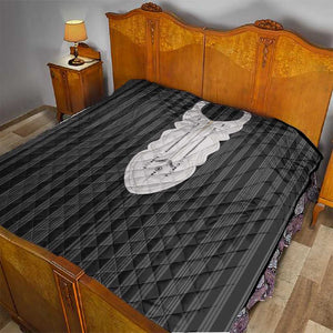 Liberia Kpelle Ethnic Heritage Pattern - Black Quilt - African Pride