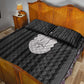 Liberia Kpelle Ethnic Heritage Pattern - Black Quilt Bed Set - African Pride