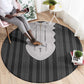 Liberia Kpelle Ethnic Heritage Pattern - Black Round Carpet - African Pride
