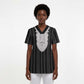 Liberia Kpelle Ethnic Heritage Pattern - Black Scrub Top - African Pride
