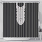 Liberia Kpelle Ethnic Heritage Pattern - Black Shower Curtain - African Pride