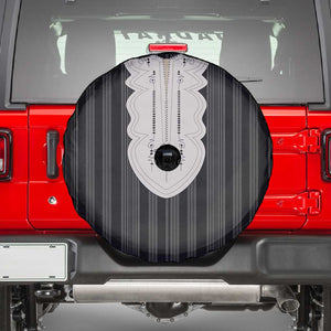 Liberia Kpelle Ethnic Heritage Pattern - Black Spare Tire Cover - African Pride