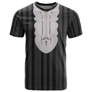 Liberia Kpelle Ethnic Heritage Pattern - Black T shirt - African Pride