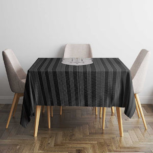 Liberia Kpelle Ethnic Heritage Pattern - Black Tablecloth - African Pride