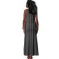 Liberia Kpelle Ethnic Heritage Pattern - Black Tank Maxi Dress - African Pride