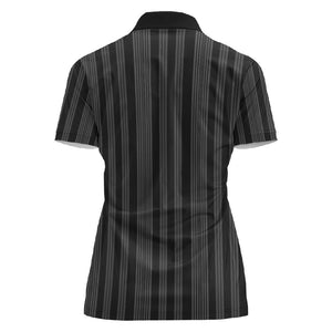 Liberia Kpelle Ethnic Heritage Pattern - Black Women Polo Shirt - African Pride