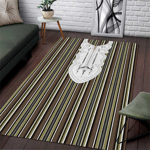 Liberia Kpelle Ethnic Heritage Pattern - Brown Area Rug - African Pride