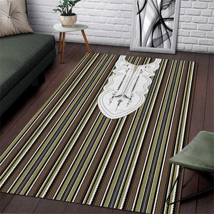 Liberia Kpelle Ethnic Heritage Pattern - Brown Area Rug - African Pride