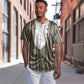 Liberia Kpelle Ethnic Heritage Pattern - Brown Baseball Jersey - African Pride