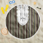 Liberia Kpelle Ethnic Heritage Pattern - Brown Beach Blanket - African Pride