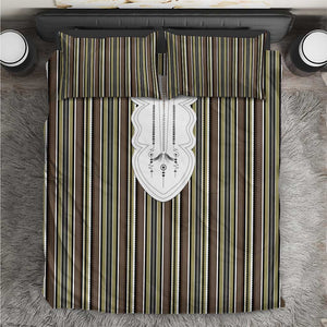 Liberia Kpelle Ethnic Heritage Pattern - Brown Bedding Set - African Pride