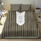 Liberia Kpelle Ethnic Heritage Pattern - Brown Bedding Set - African Pride