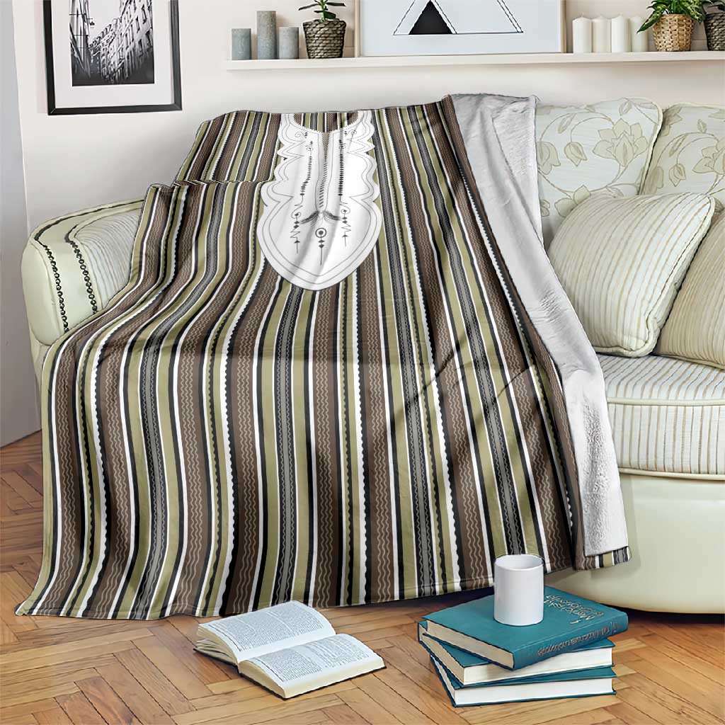 Liberia Kpelle Ethnic Heritage Pattern - Brown Blanket - African Pride